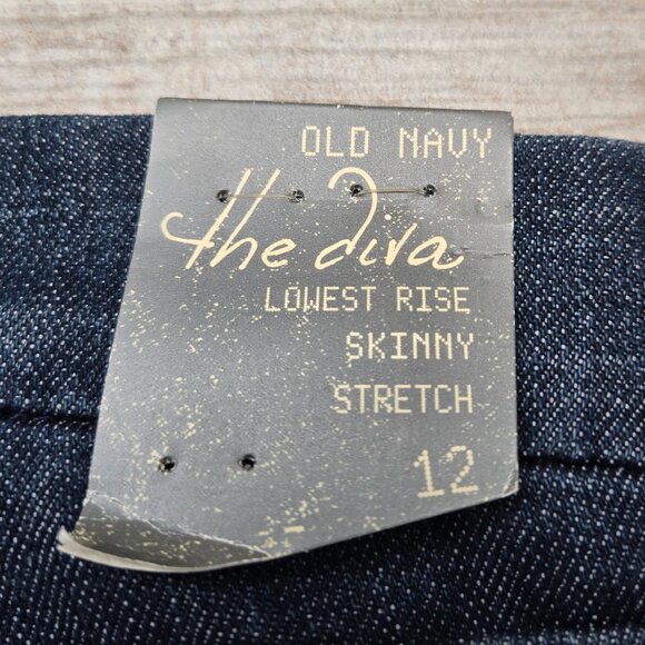 NWT Old Navy The Diva Lowest Rise Skinny Jeans Women's Embroidered Pockets 12 - Picture 9 of 9